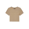 T-shirt bébé à bords-côtes avec applique du logo
