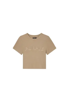 T-shirt bébé à bords-côtes avec applique du logo