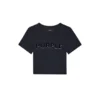 T-shirt bébé à bords-côtes avec applique du logo
