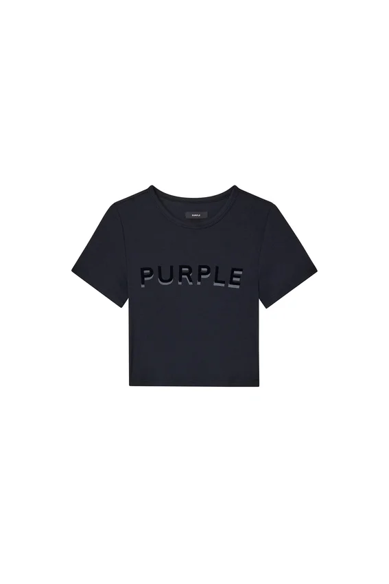 T-shirt bébé à bords-côtes avec applique du logo