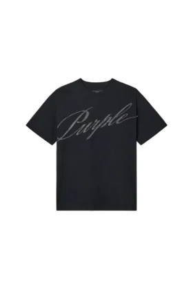 T-shirt « Crystal Slanted Script »