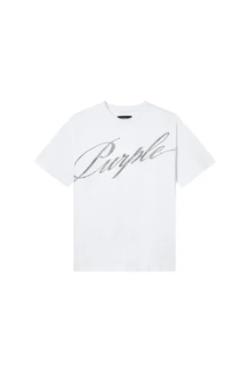 T-shirt « Crystal Slanted Script »