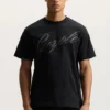 T-shirt « Crystal Slanted Script »