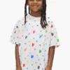 T-shirt enfant à monogramme peint