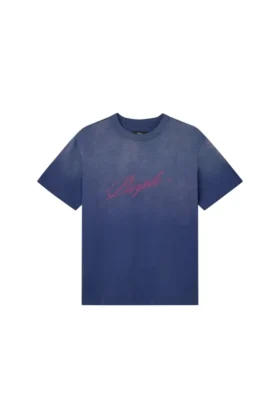 T-shirt à inscription en italique