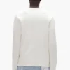 T-shirt à manches longues en tissu gaufré