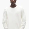 T-shirt à manches longues en tissu gaufré