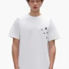 T-shirt à monogramme orné de perles