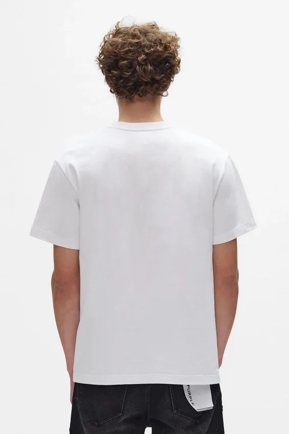T-shirt à monogramme orné de perles