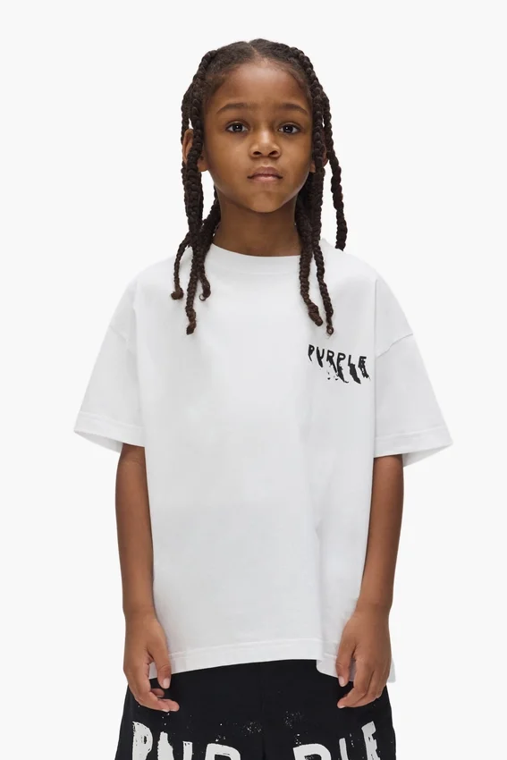T-shirt pour enfant avec logo peint