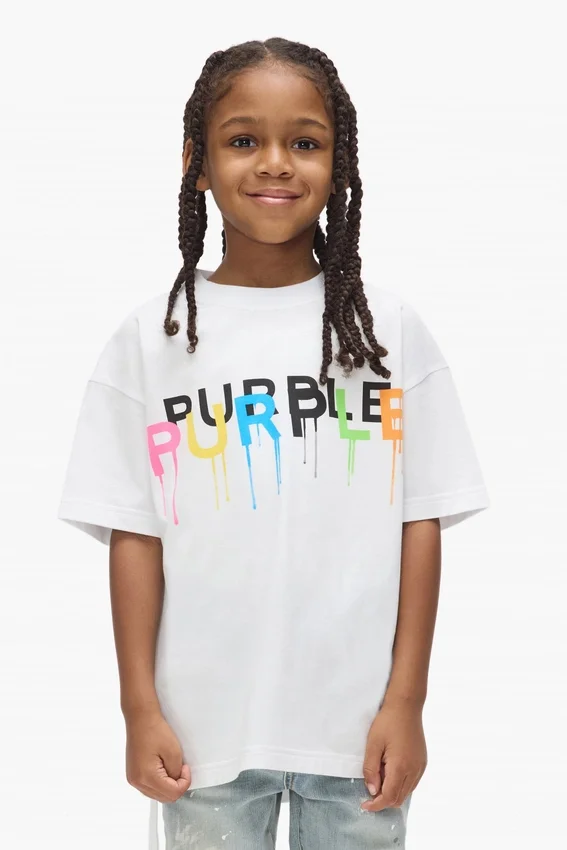 T-shirt pour enfant avec logo peint