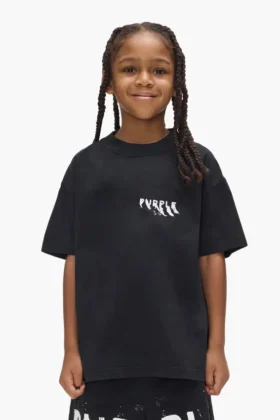 T-shirt pour enfant avec logo peint