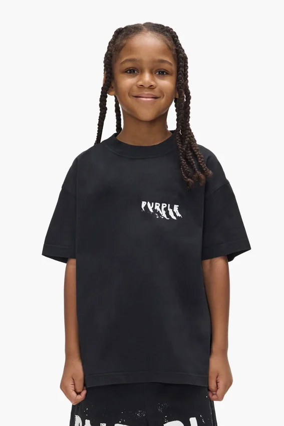 T-shirt pour enfant avec logo peint
