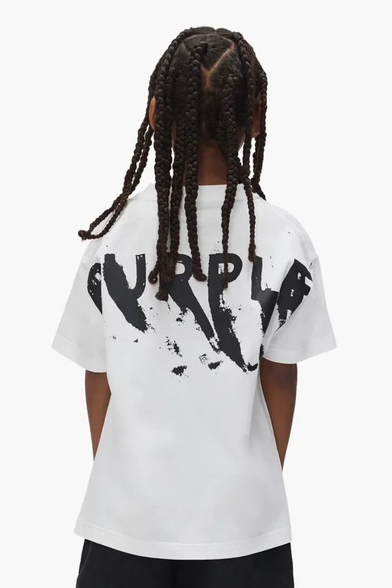 T-shirt pour enfant avec logo peint