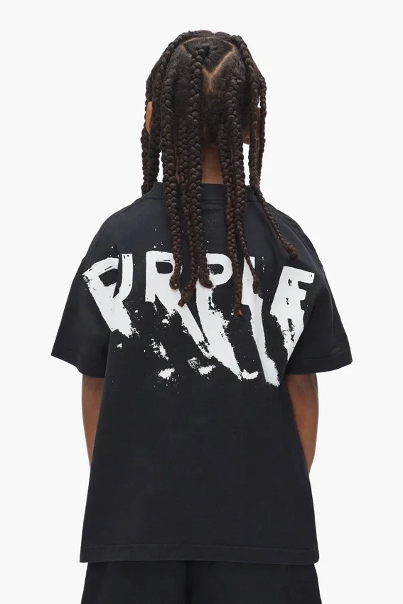 T-shirt pour enfant avec logo peint