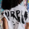 T-shirt pour enfant avec logo peint