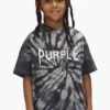 T-shirt tie-dye pour enfants avec triple logo