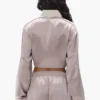 Veste de sport en satin