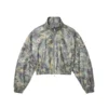 Veste en cuir camouflage peint