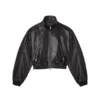 Veste en cuir verni