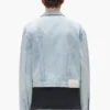 Veste trucker à col contrasté